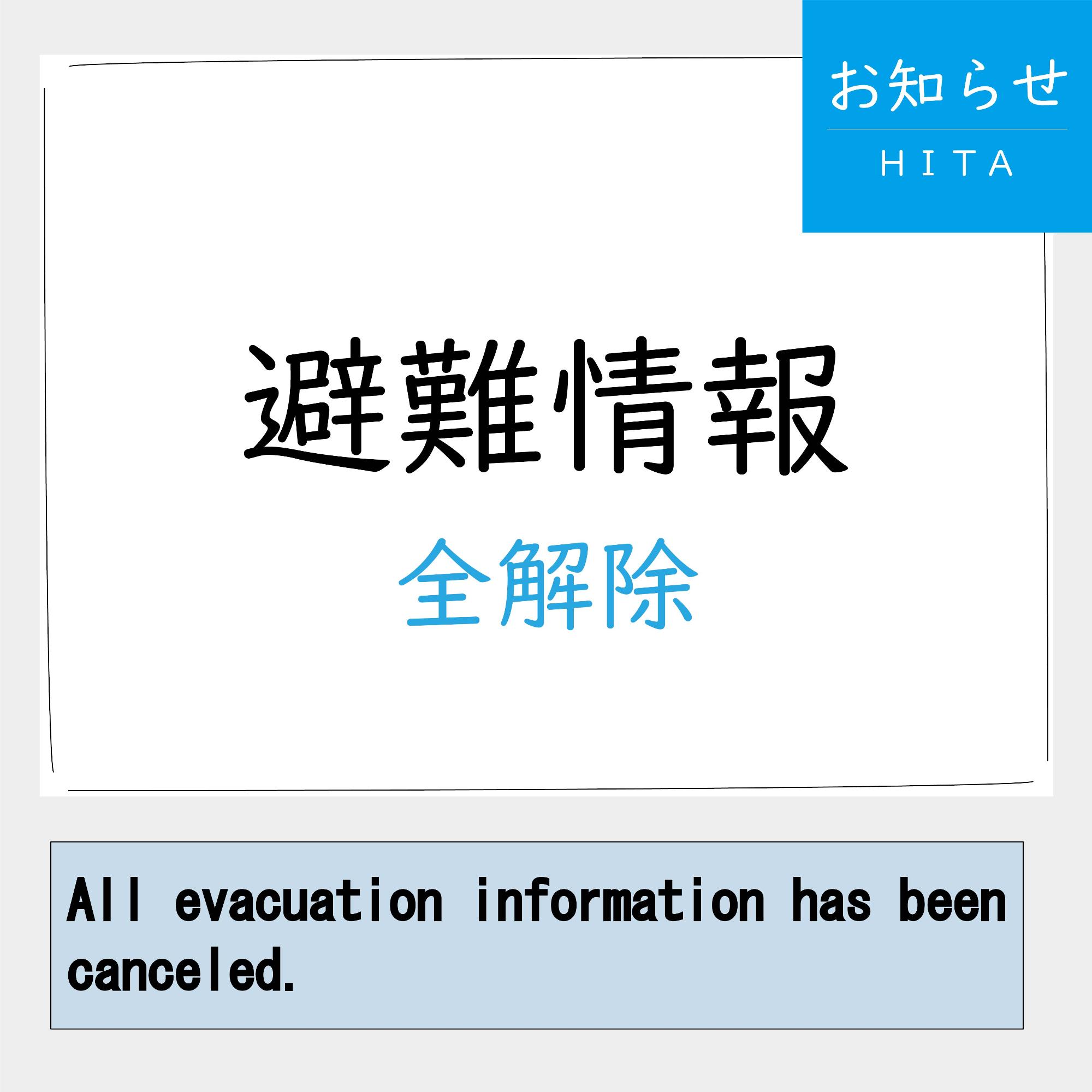 避難情報解除