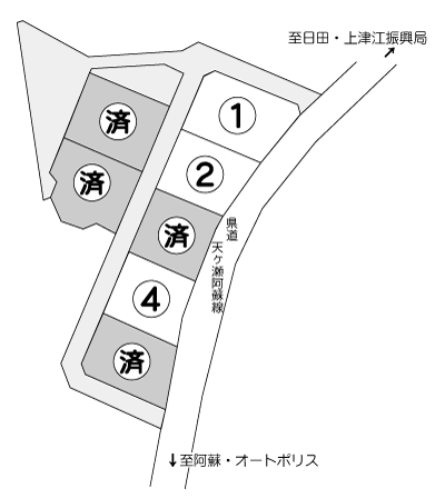 森林木団地の区画図