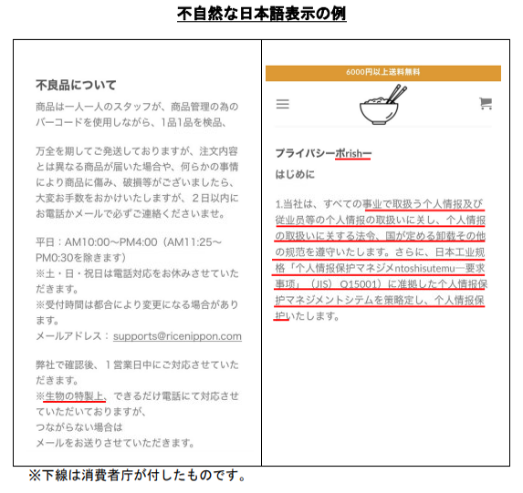 偽サイト掲載事例4