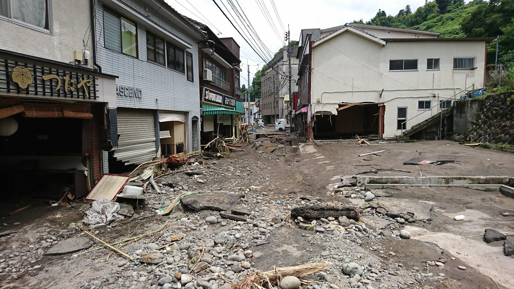 天ケ瀬温泉街