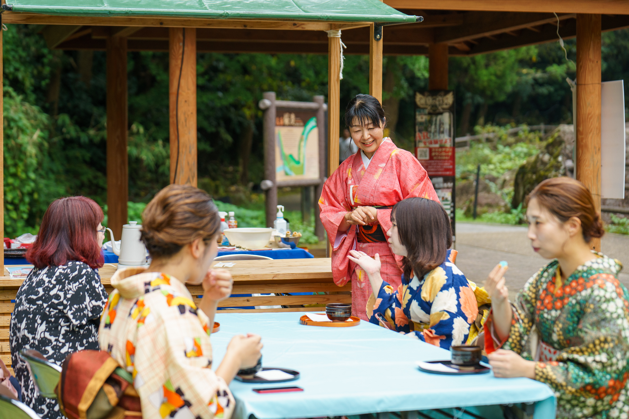 桜滝茶会01