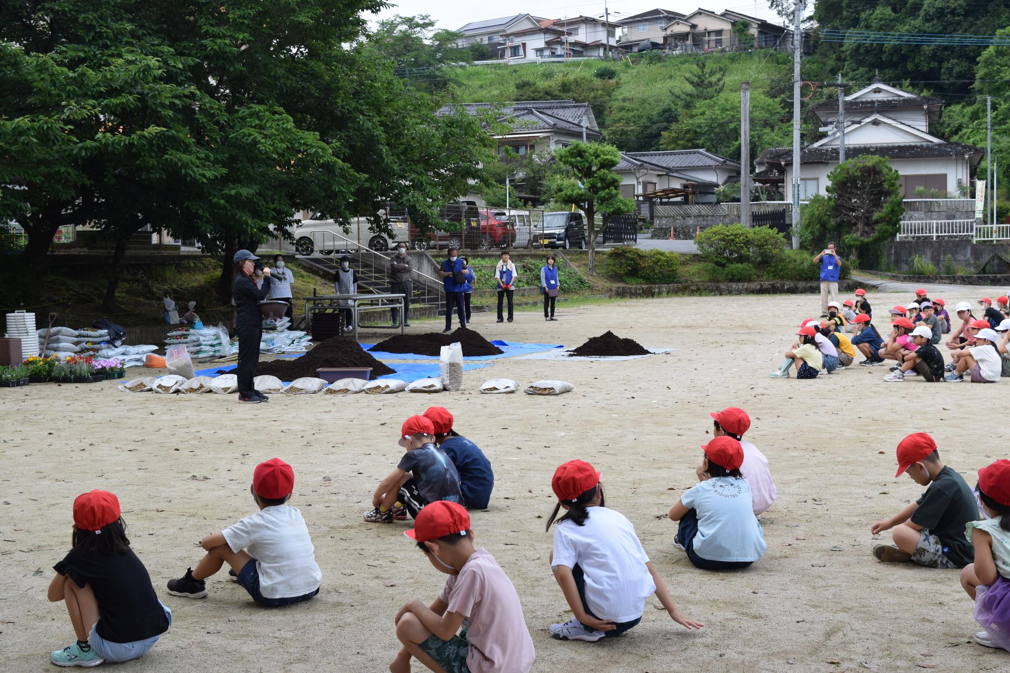 先生から説明の画像