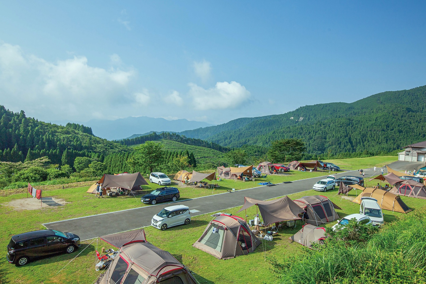 スノーピーク奥日田のキャンプ場の写真