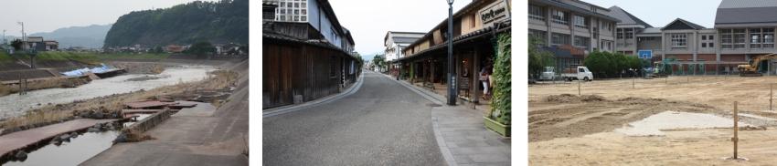 花月川、豆田、北部中学校画像