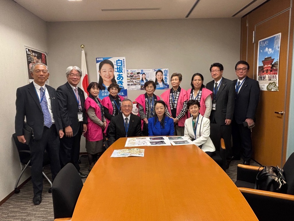 白坂参議院議員と撮影