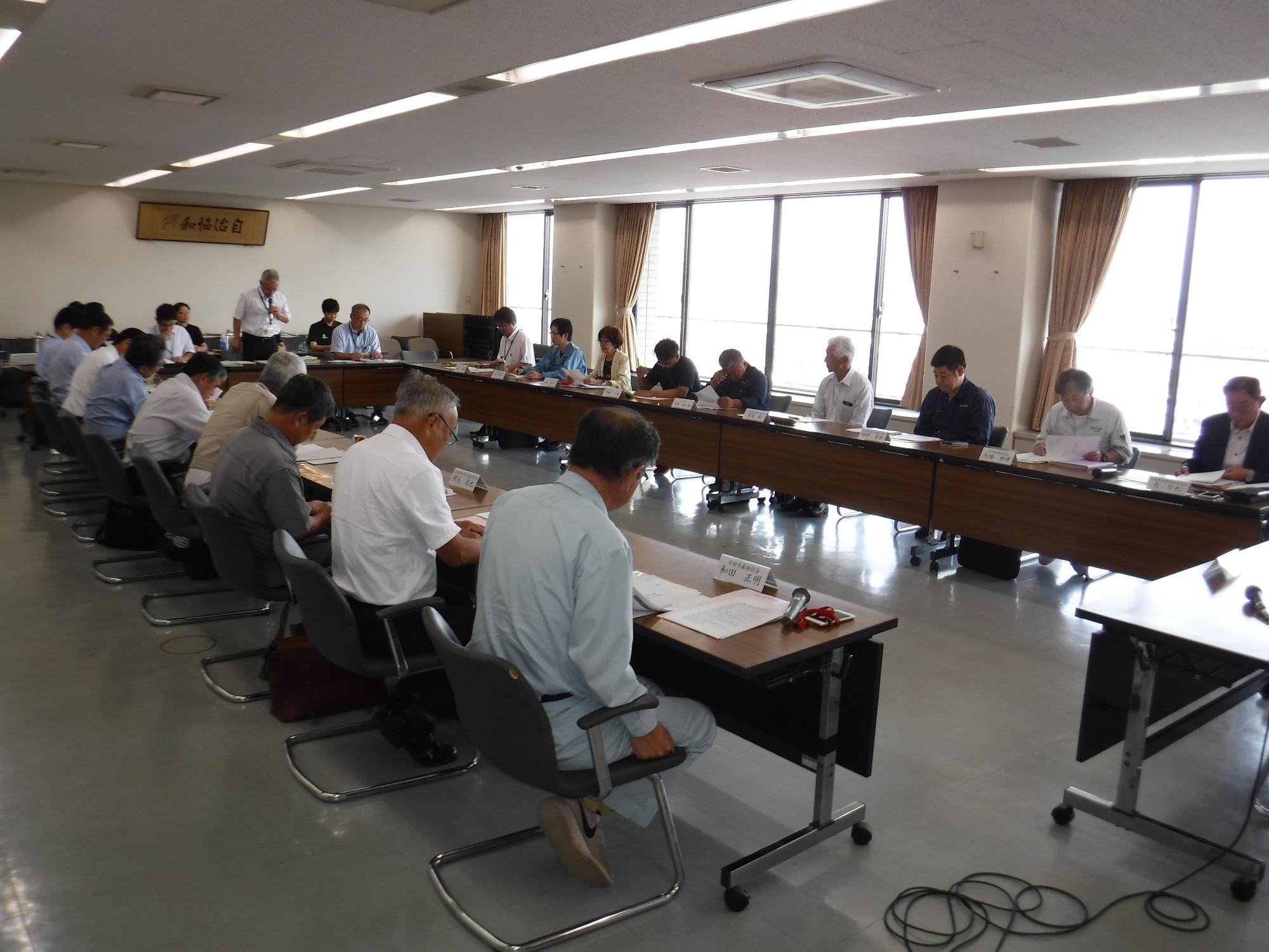 令和元年度第1回日田市森林整備推進連絡協議会写真