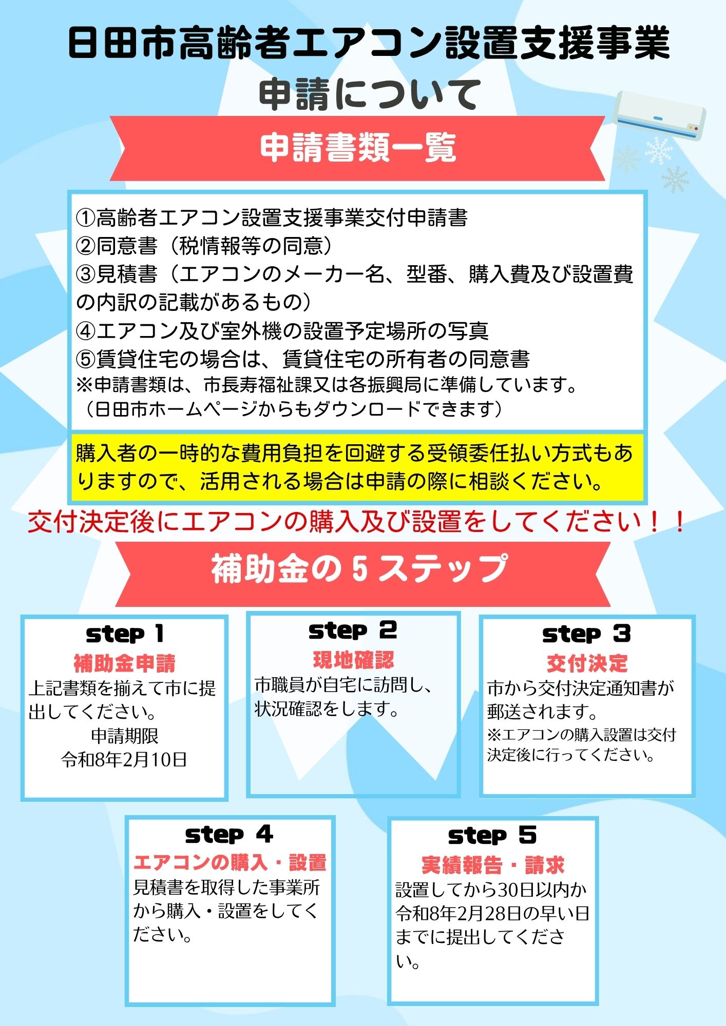 エアコン設置事業2