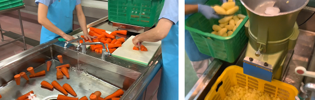 下処理の様子の画像