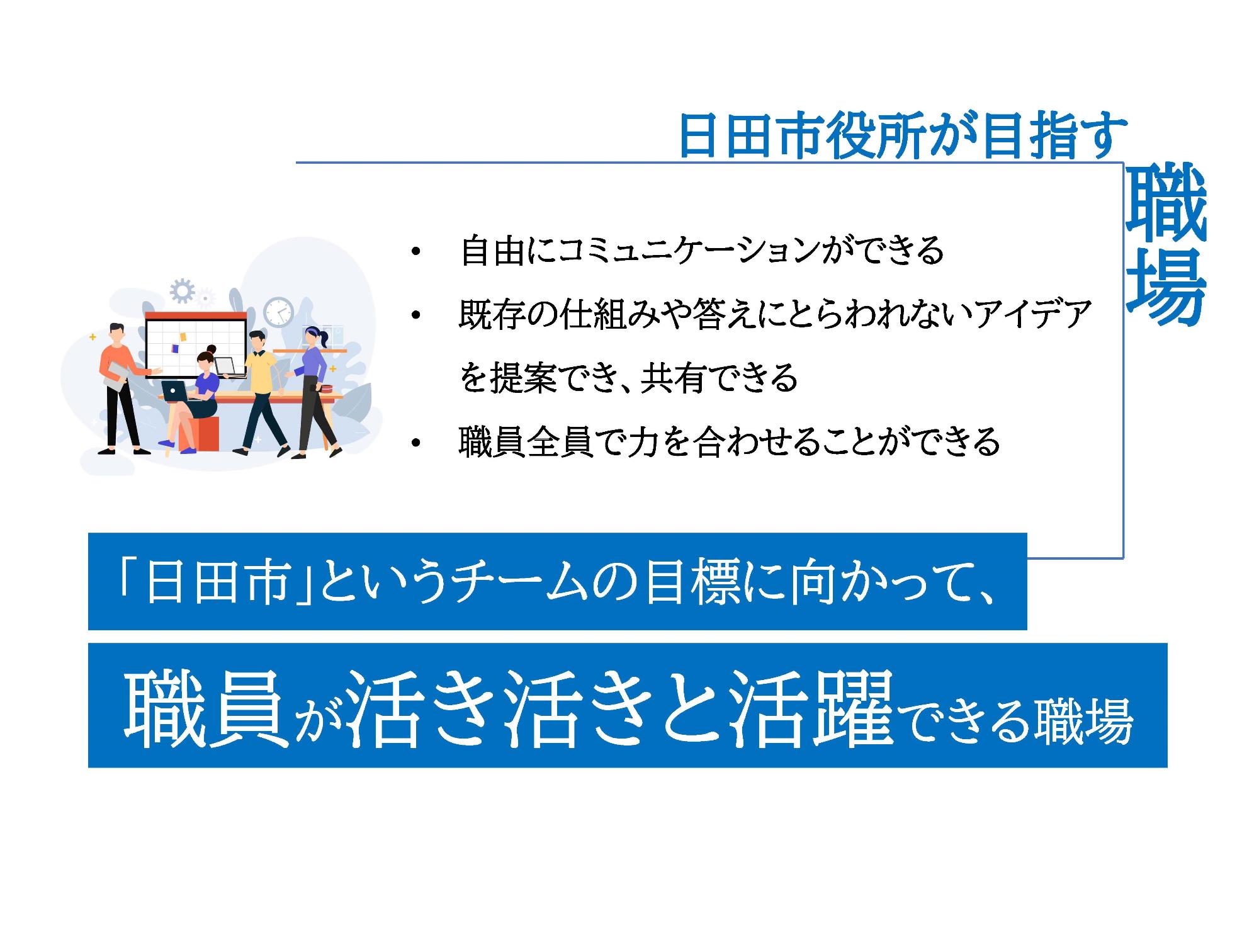日田市役所が目指す職場