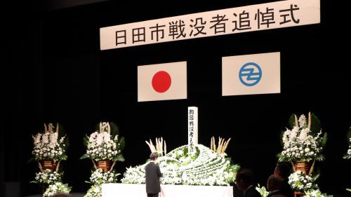 戦没者追悼式の様子