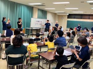 子ども向け手話講座の様子